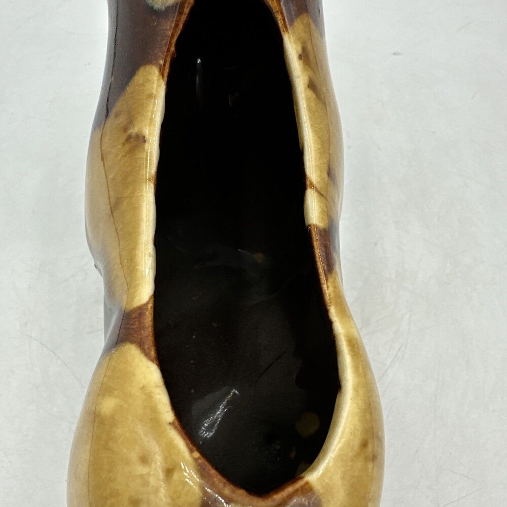 Vintage Bull Planter McCoy Ferdinand 6.5” Brown Drip Glaze - Picture 9 of 15